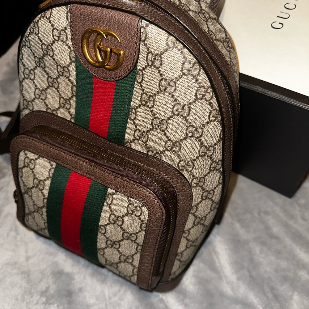 Authentic Ophidia Gg Small Backpack - image 6